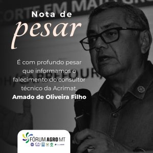 Nota de pesar Amado de Oliveira Filho 